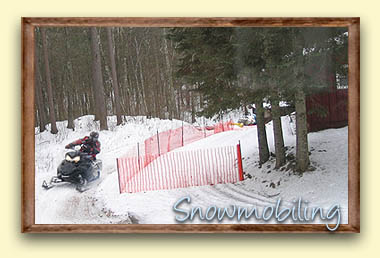 Otter Bay Resort on a snowmobile trail, ride to your cabin!